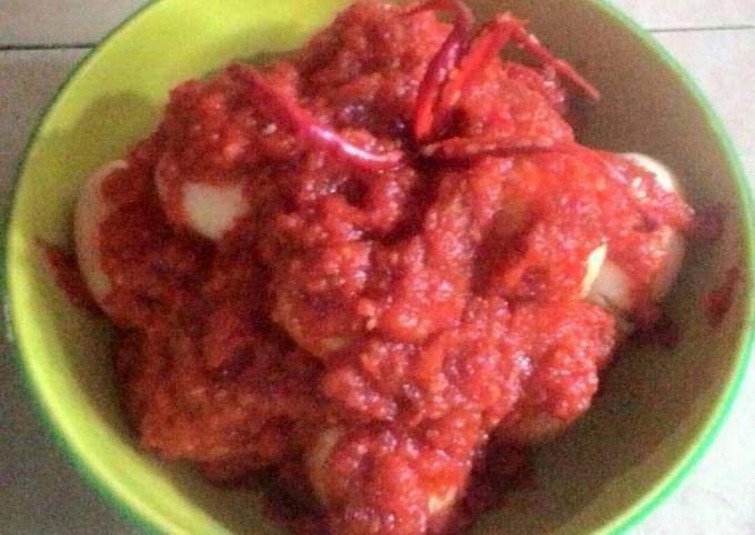 Anti Ribet, Membuat Telor balado manis pedas Anti Gagal