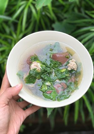 รูปของ แกงจืดตำลึงเลือดหมู
