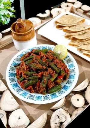 A picture of Okra masala.