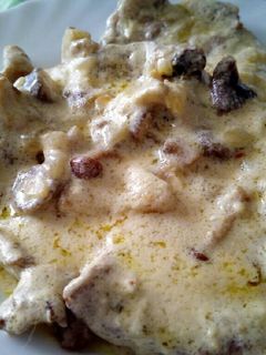 Una foto de Escalopines de cerdo al queso