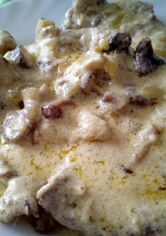 Una foto de Escalopines de cerdo al queso