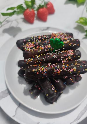 Foto resep Kulit pangsit roll coklat