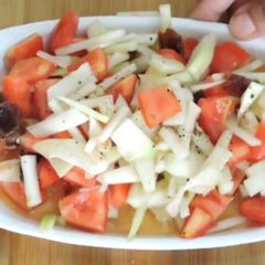 Raw papaya Salsa A picture of Raw papaya Salsa.