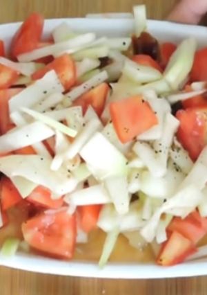 A picture of Raw papaya Salsa.