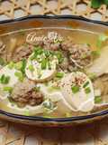 Canh đậu hũ non nấu thịt viên