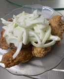 Gà rán sốt kem hành