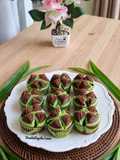 884.🧁Bolu Kukus Pandan Coklat