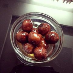 Sweet potato gulab jamun A picture of Sweet potato gulab jamun.