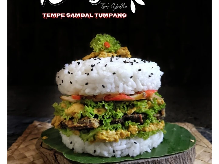 Langkah Gampang Menyiapkan Resep Rice Burger Tempe Sambal Tumpang yang Lezat Sekali Anti Ribet, Uenak Banget