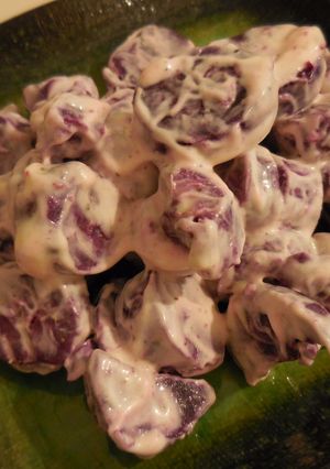 A picture of It's simple! Purple Sweet Potato Salad.