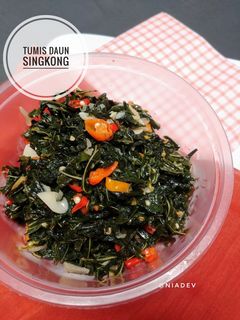 Foto resep Tumis Daun Singkong