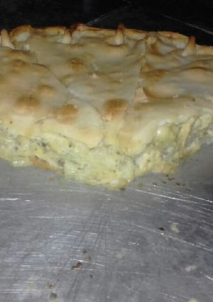 Una foto de Tarta de pollo y cebolla