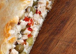 Tarta de pollo fácil