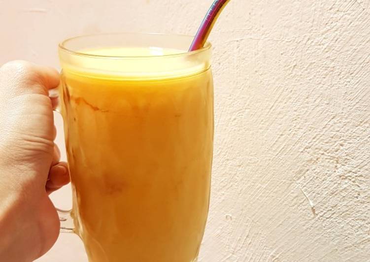 Langkah Mudah untuk Menyiapkan Jus jeruk mangga Anti Gagal