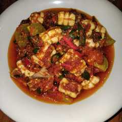A picture of Sambal sotong tomat ijo.