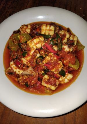 Foto resep Sambal sotong tomat ijo
