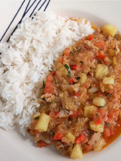 Una foto de Bacalao falso (con atún)