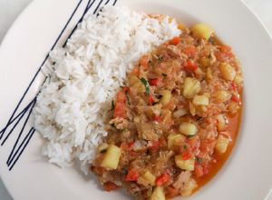Una foto de Bacalao falso (con atún)