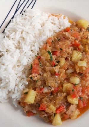 Una foto de Bacalao falso (con atún)