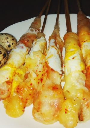 Foto resep Papeda / Cilung (Aci Gulung) telur puyuh