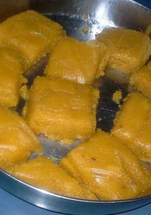 A picture of Besan flour sweet - Tamilnadu special.