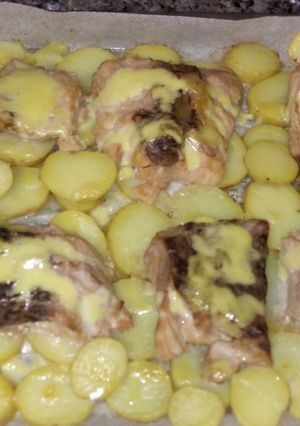 Una foto de Carpa con Salsa Verde
