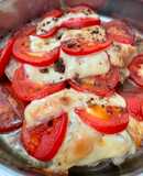 Baked Chicken Caprese Salad
