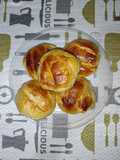 Panes deliciosos de leche y mantequilla