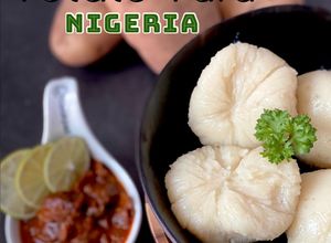 Gambar Potato Fufu / Doh Kentang Putar (Nigeria Gnocchi)