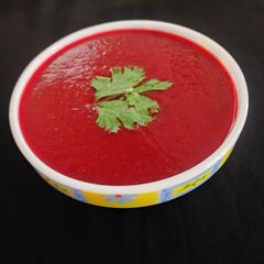 A picture of Vegetable soup.