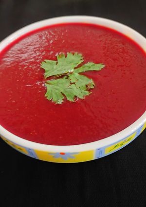 A picture of Vegetable soup.