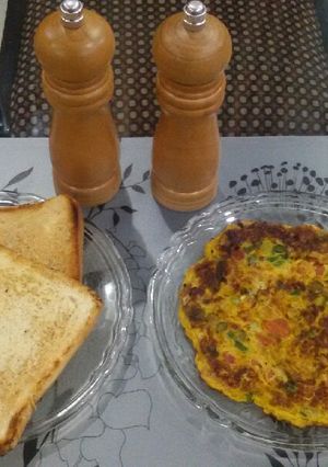 A picture of Masala omellette.