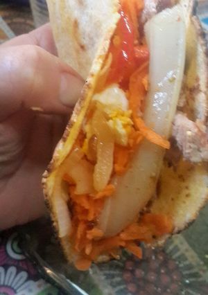 Una foto de Fajitas de arroz y polenta(sin T.A.C.C)