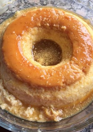 Una foto de Flan casero