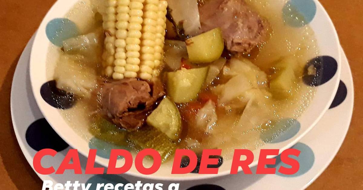 Caldo de res Receta de Betty recetas a mi estilo- Cookpad