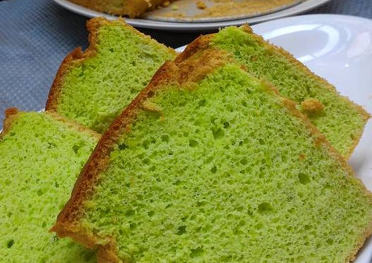 Easiest Way to Make Speedy Pandan Chiffon Cake