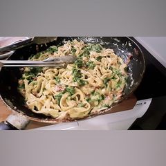 A picture of Fettuccine Carbonara.