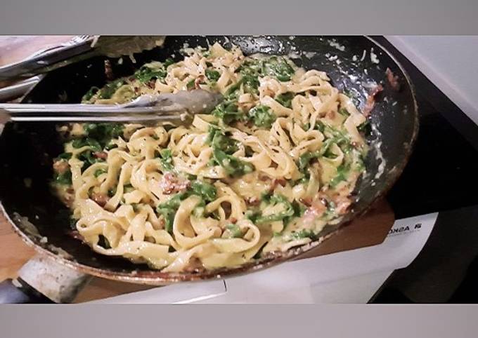 Recipe of Speedy Fettuccine Carbonara