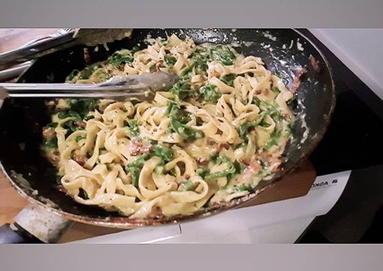 Recipe of Perfect Fettuccine Carbonara