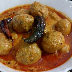A picture of Kashmiri Dum Aloo.