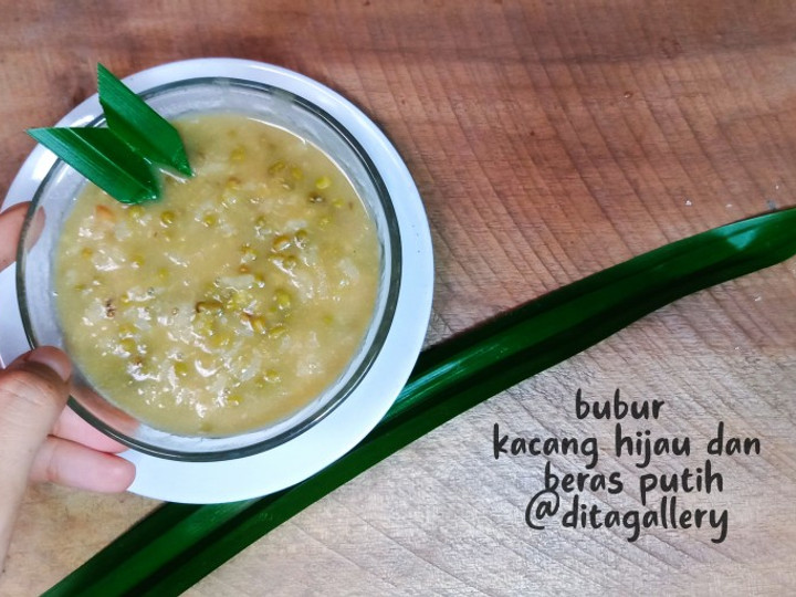 Bagaimana Menyiapkan Bubur kacang hijau dan beras putih yang Sempurna