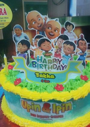 Foto resep Cake ultah Upin ipin