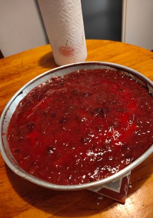 Foto di Cheesecake di Ricotta con marmellata di prugne