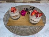 Postre de cacao y café