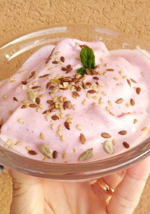 Foto di Finto gelato alle fragole. Smoothie