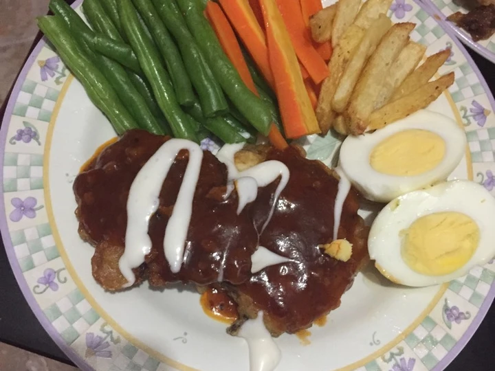 Langkah Gampang Menyiapkan Resep Steak daging BBQ ala ala aku yang Lezat Sekali Anti Ribet, Mantap Sekali