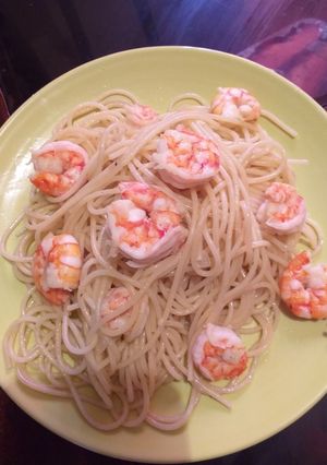 Una foto de Pasta con camarones 🦐