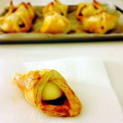 A picture of Egg Puffs (with home made puff pastry).