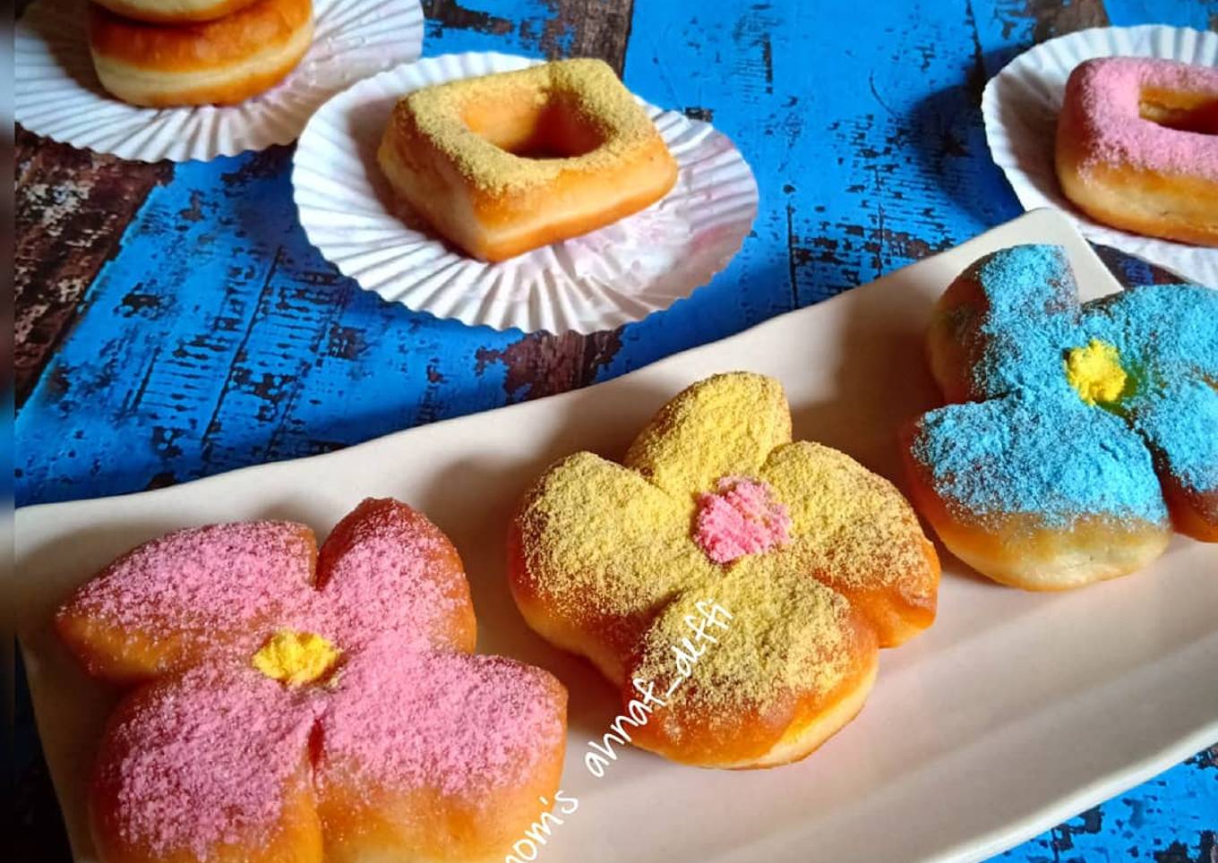 Eggless potato donuts
