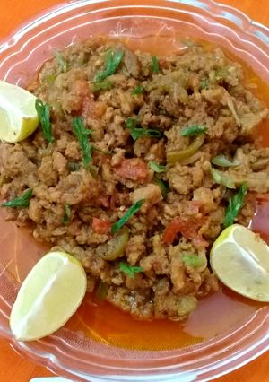 A picture of Shimla Mirch Beef Keema.